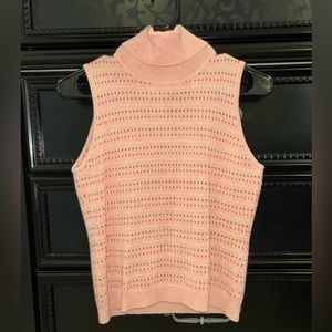 Worth Pink Cashmere Turtleneck Sweater